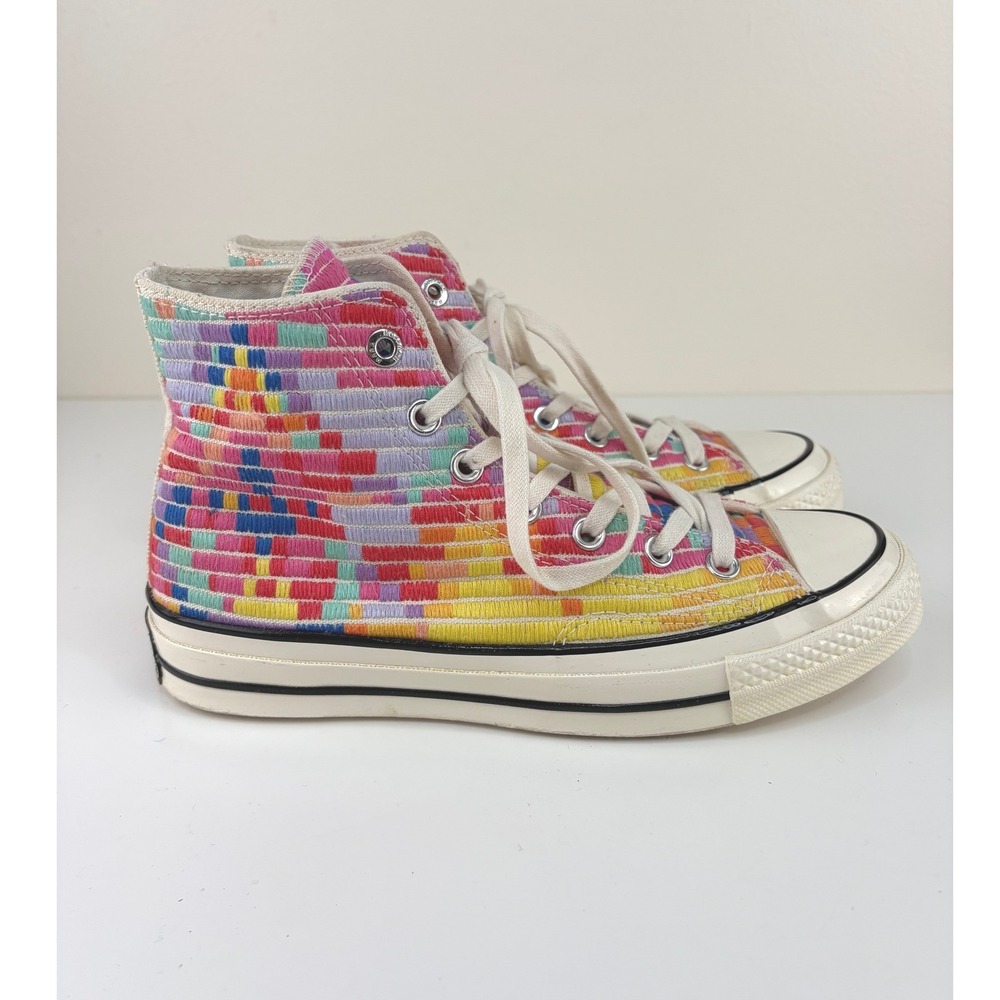 Converse x Mara Hoffman Chuck 70 Radial Hi Embroidered Sneakers Women's 8